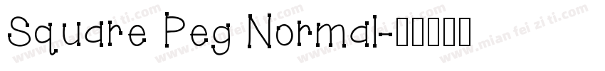 Square Peg Normal字体转换